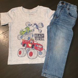 2T Boy Outfit (Jeans and Top Bundle)